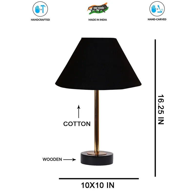 Cotin II Rodin Wooden Table Lamp - Black,Gold media 7