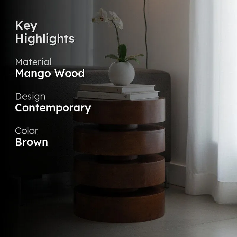 Four Step Mango Wood Coffee Table media 2
