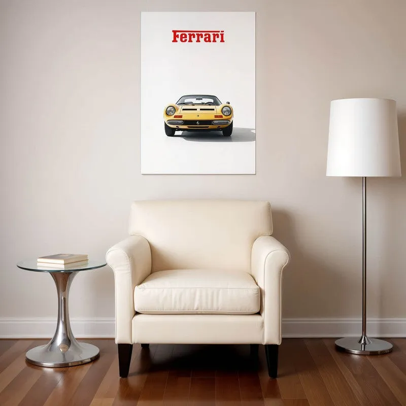 Ferrari Wall Poster - Yellow media 1