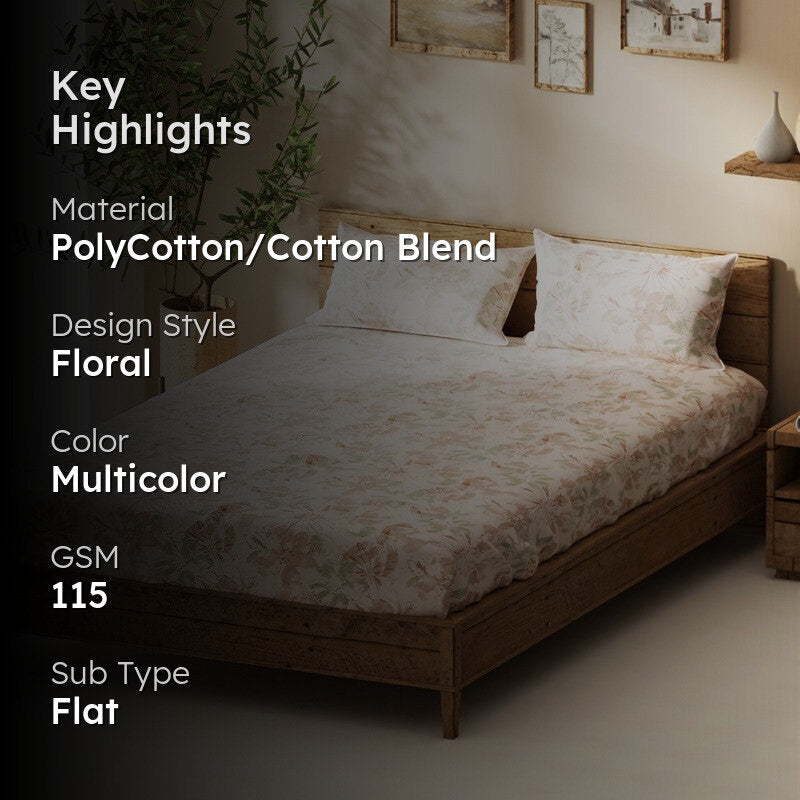 Sylricon Bedsheet (Multicolor) - 115 GSM media 2