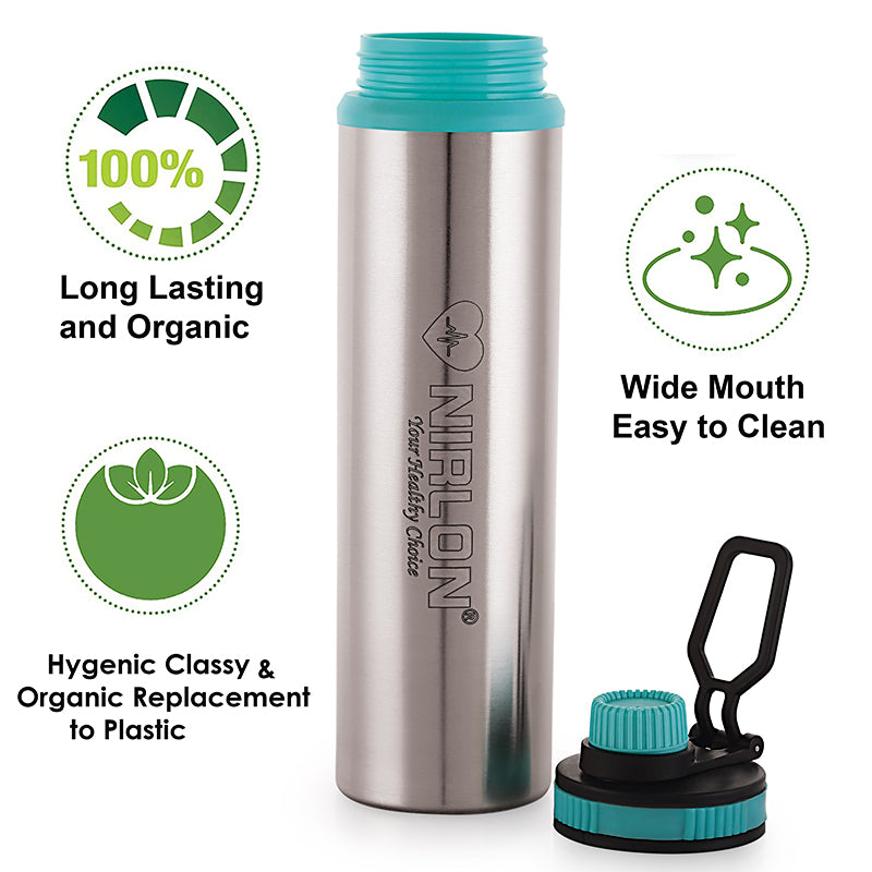 Solene Stainless Steel Water Bottle (Blue) - 900 mL media 5