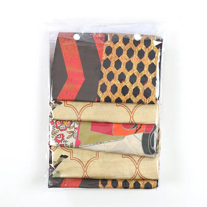 Blooming Tuk-Tuk Printed Satin Cushion Cover - Set Of Five media 7
