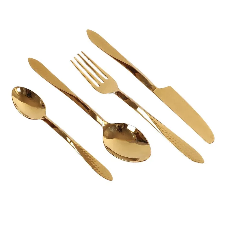 DUNE HAMMERED CUTLERY Set - Four Piece Set media 4