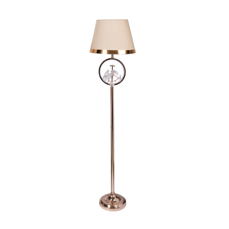 AarviDecor Grayson Decorative Metal Table Lamp - Beige media 4