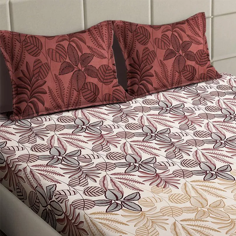 Cami Floral Bedsheet (Brown) - 150 GSM media 4