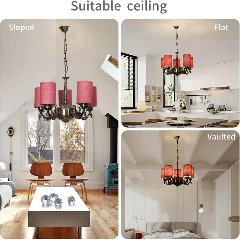 Ritu Cylindrical Golden Antique Ceiling Lamp media 5
