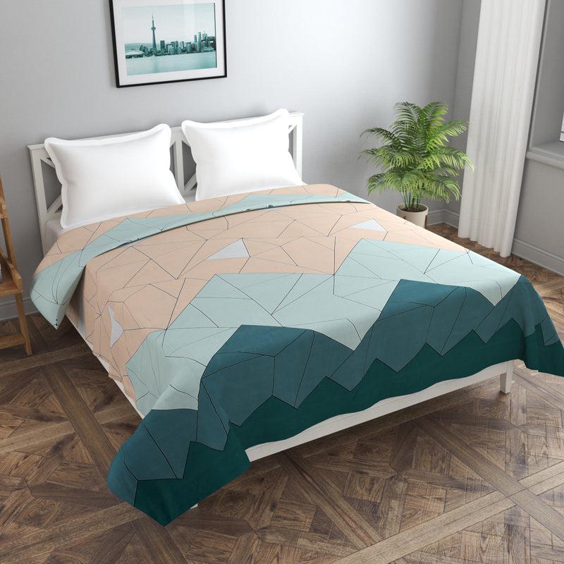 Fractal Peaks Cotton Duvet Cover - 210 TC