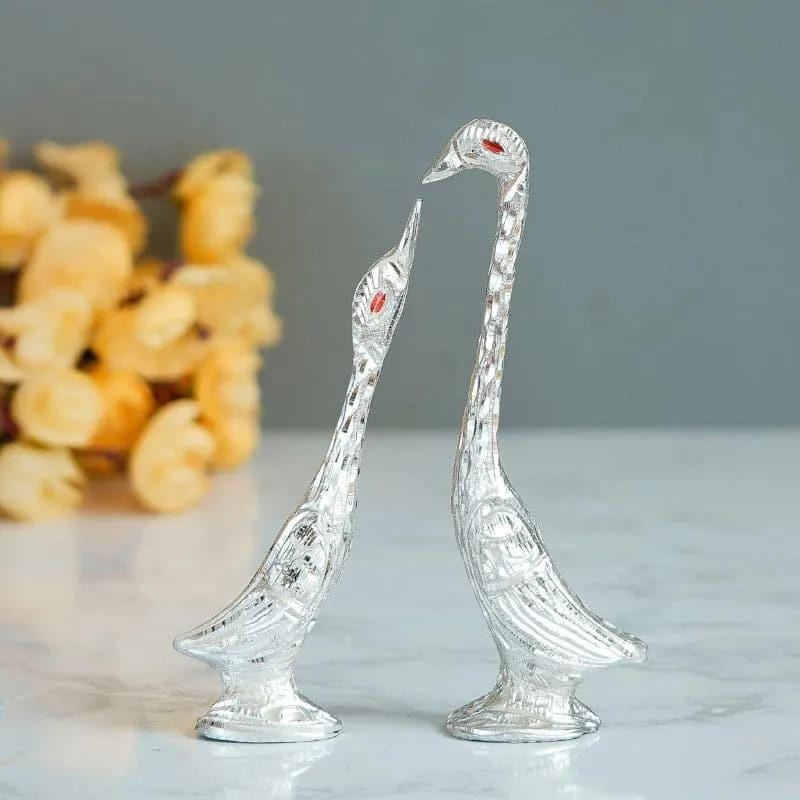 Statuesque Swan (Silver) - Set Of Two media 1