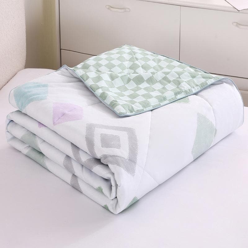 Faint Rhombi Cotton Comforter  - 120 GSM media 6