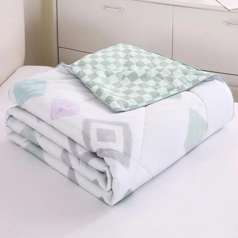 Faint Rhombi Cotton Comforter - 120 GSM media 6