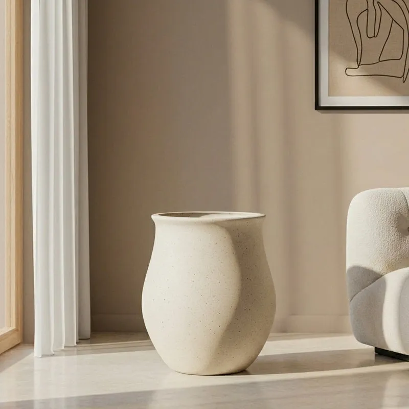 Porcela Floor Planter - Off White media 3