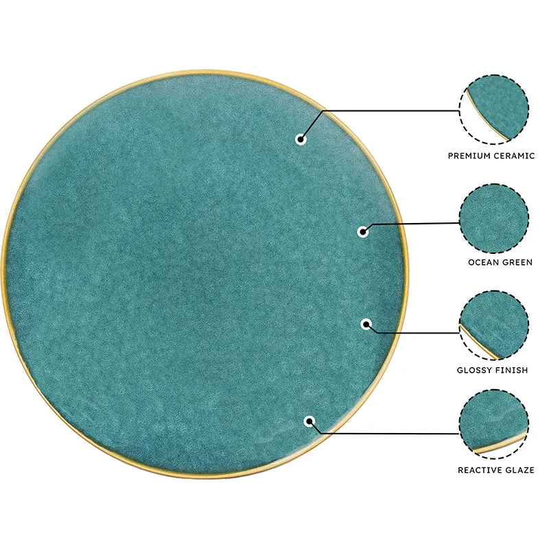 Careina Ceramic Dinner Plate - Set Of Six media 5