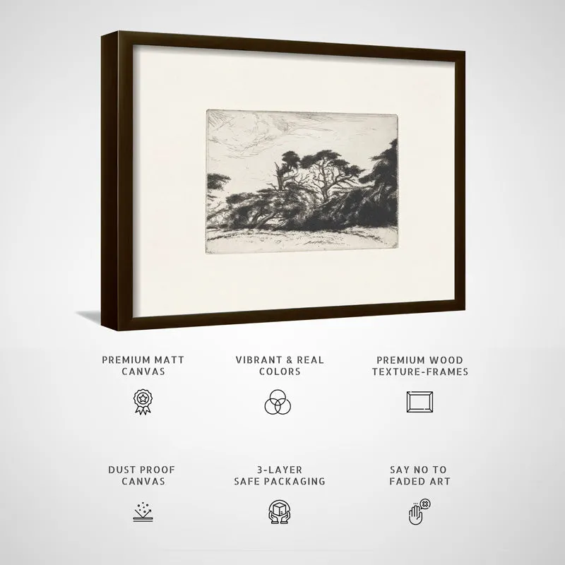 Vintage Arbor Wood Wall Art With Frame - Black media 5