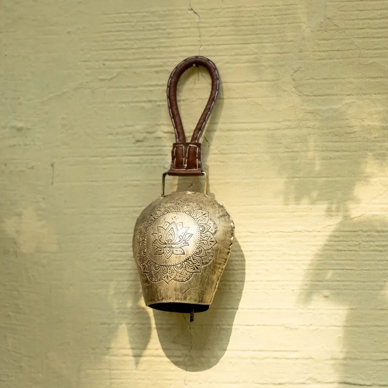 Bellique Decorative Hanging Bell (Gold) - Set Of Five media 5