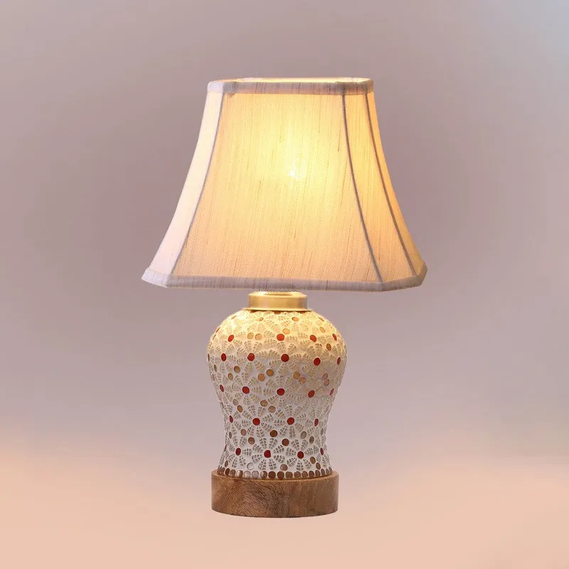 Harmyra Square Wooden Table Lamp - Multicolor media 6