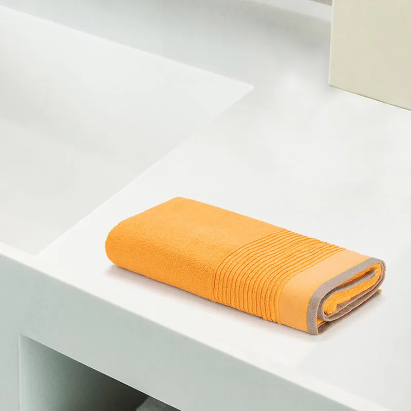 Ruffle Terry Cotton Bath Towel - Yellow media 3