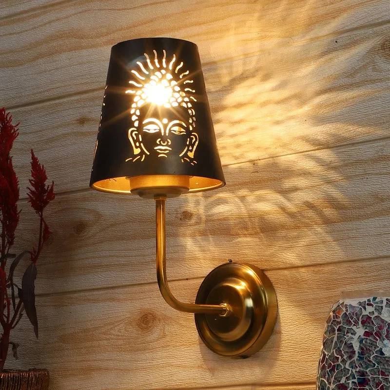 AuraCut Face Metal Wall Lamp media 1