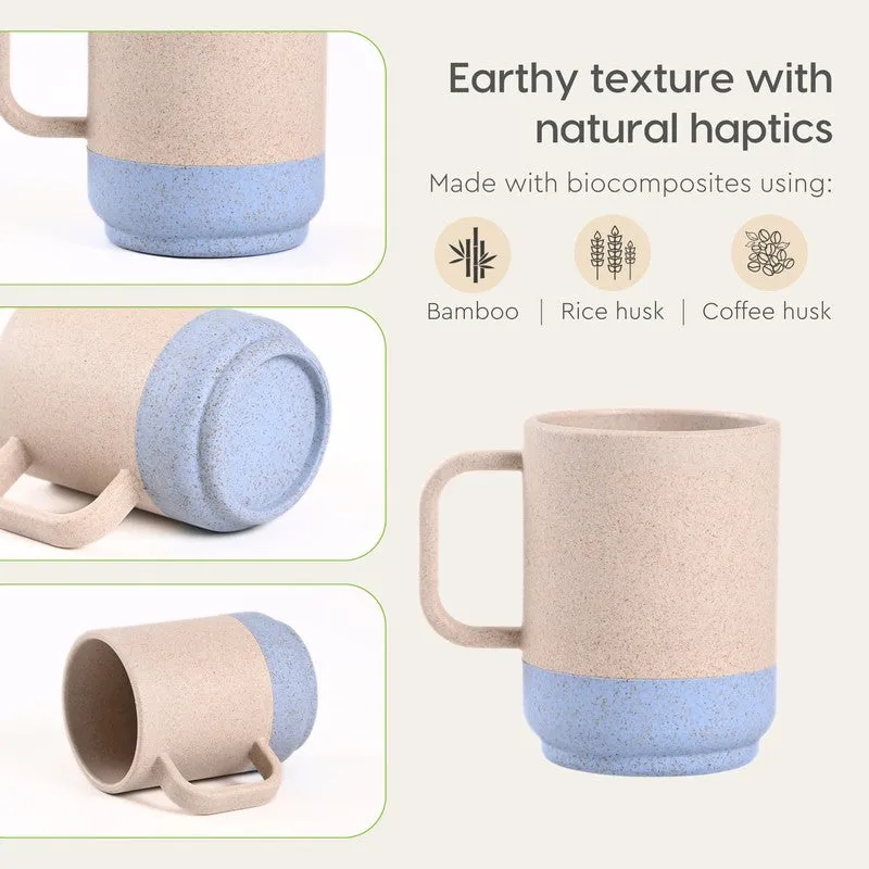 Frostwood Rice Husk Coffee Mug (375 mL Each) - Set Of Two media 6