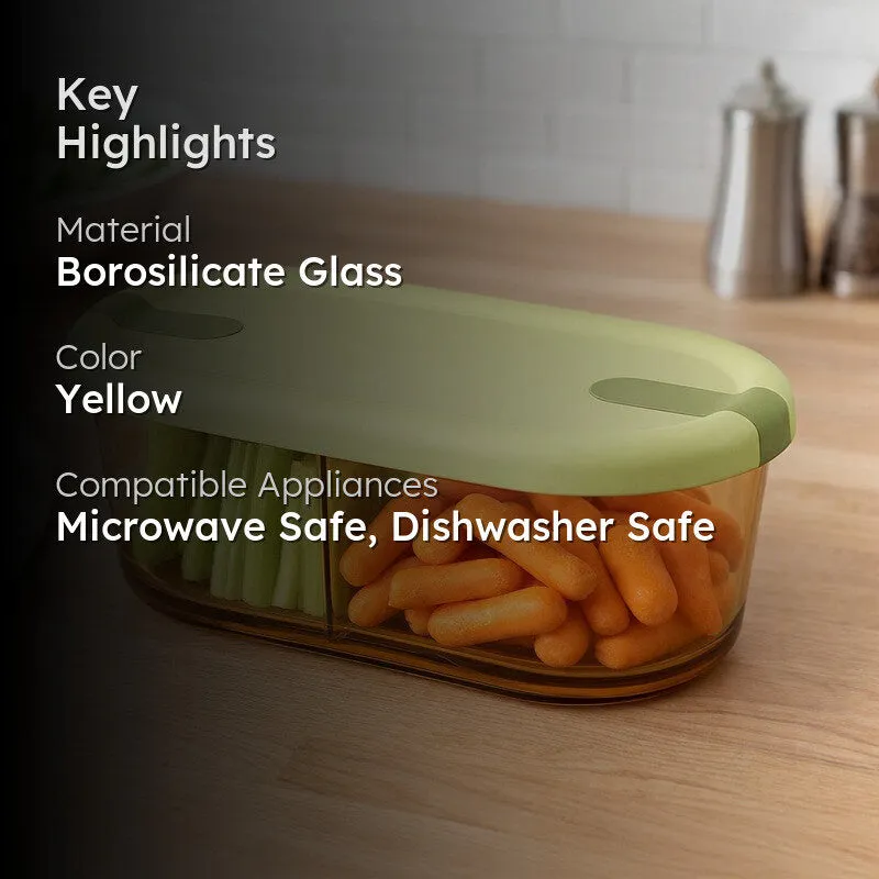 FreshNest Compact Tiffin Box (750 ML) - Yellow - 2