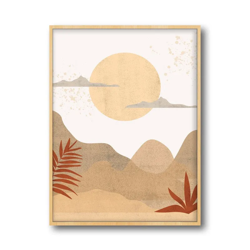 Dawn Archival Canvas Wall Art - Natural Brown Frame media 5