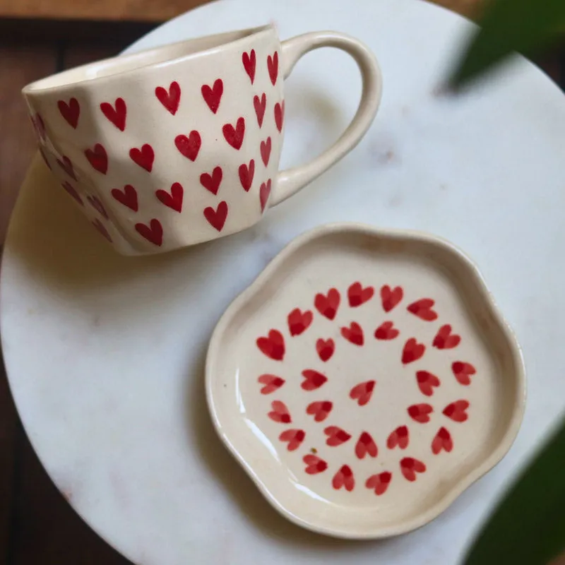 Hearty Glow Cup & Saucer (220 ML) - Two Piece Set media 4