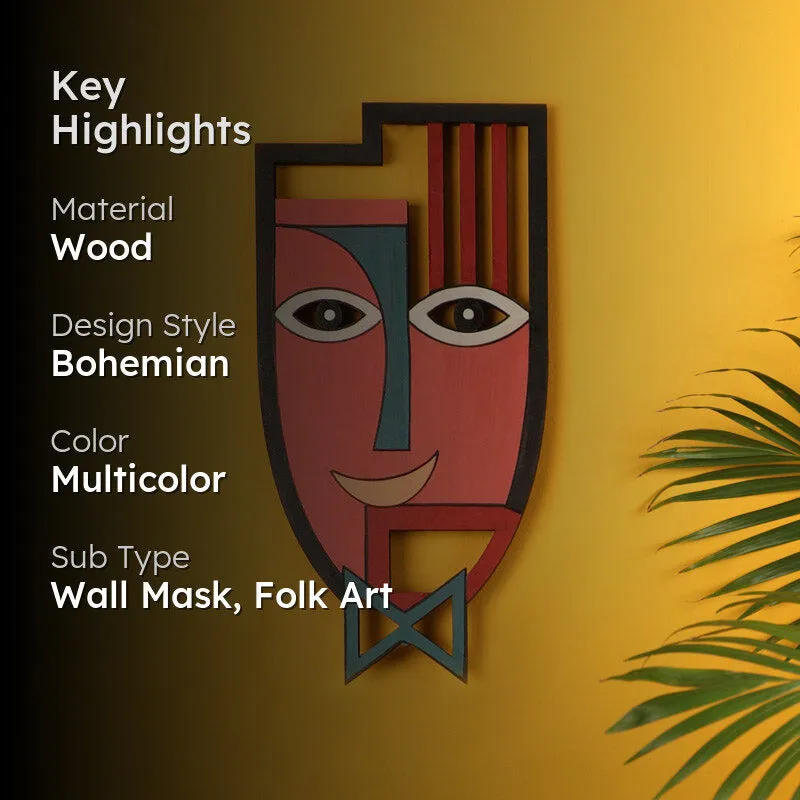 Radhika Mask Wooden Wall Accent media 2