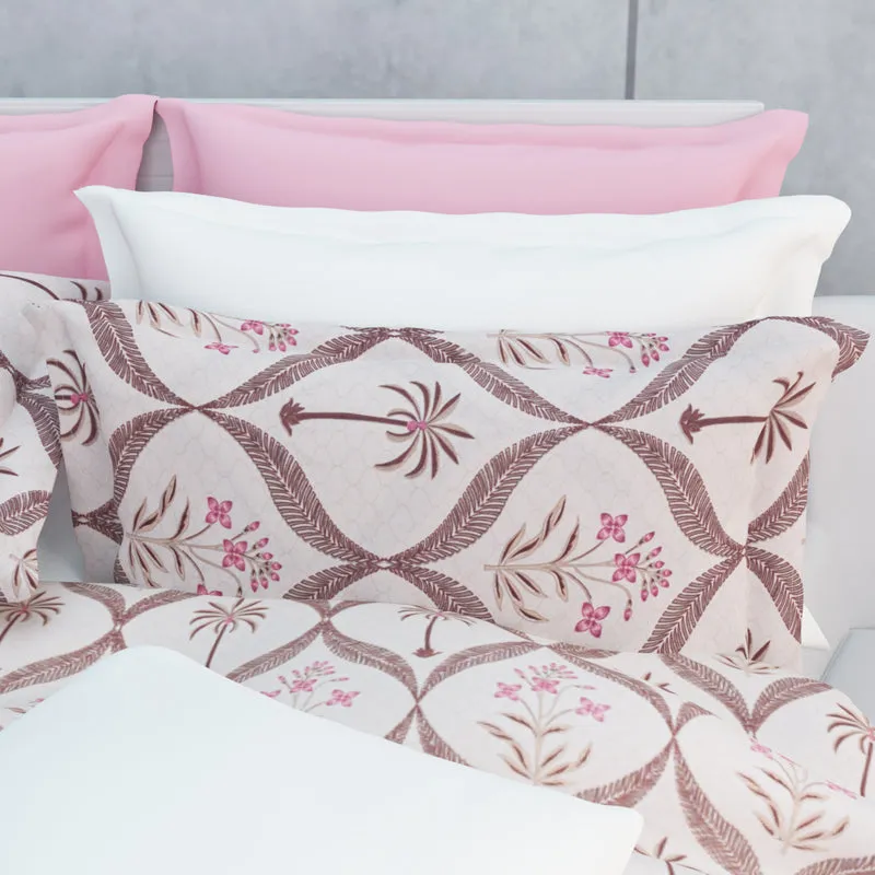 Suite Dreams Cotton Bedsheet (Light Pink) - 144 TC media 9