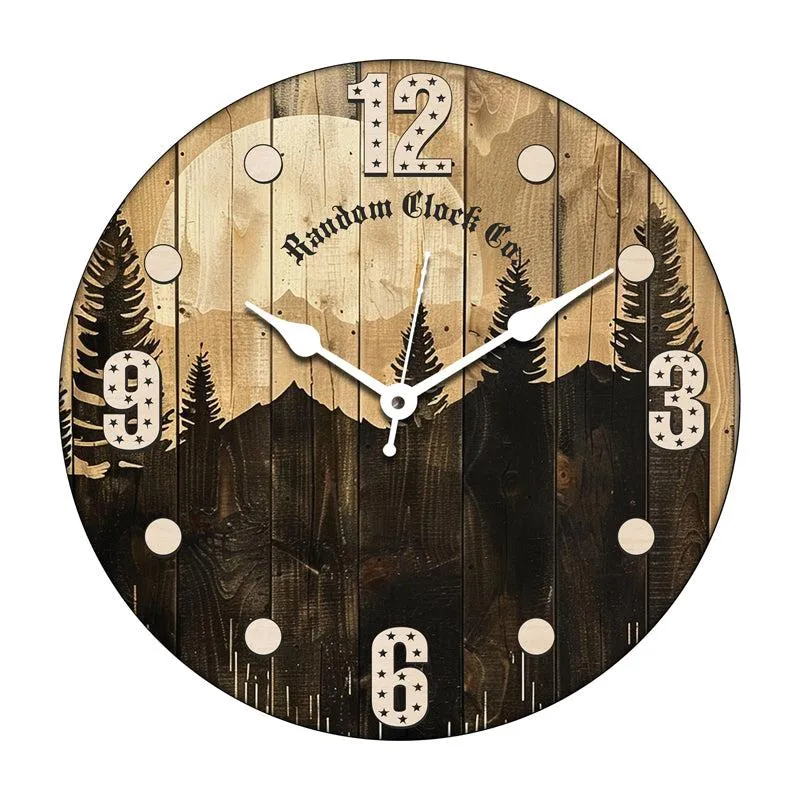 Zaman Analog Wooden Wall Clock media 3