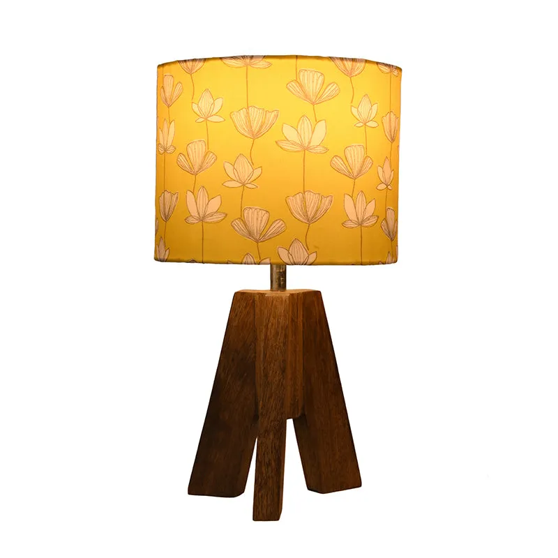 Flora Tripod Fabric Table Lamp - Yellow media 3