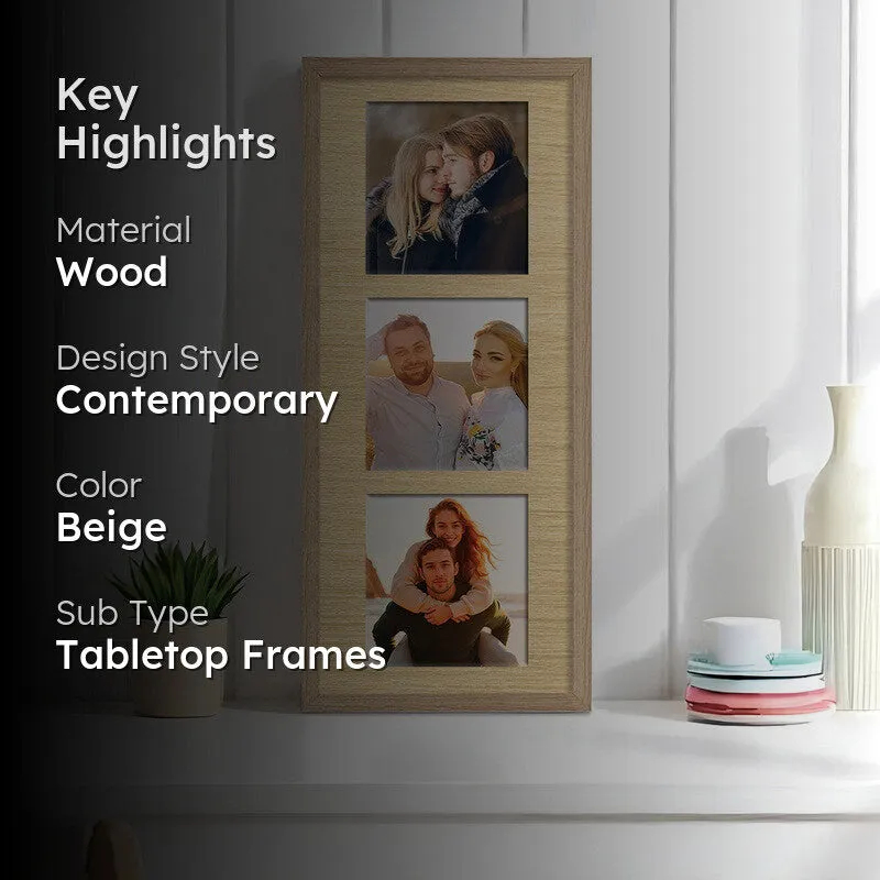Pixera Collage Photo Frame - Beige media 2