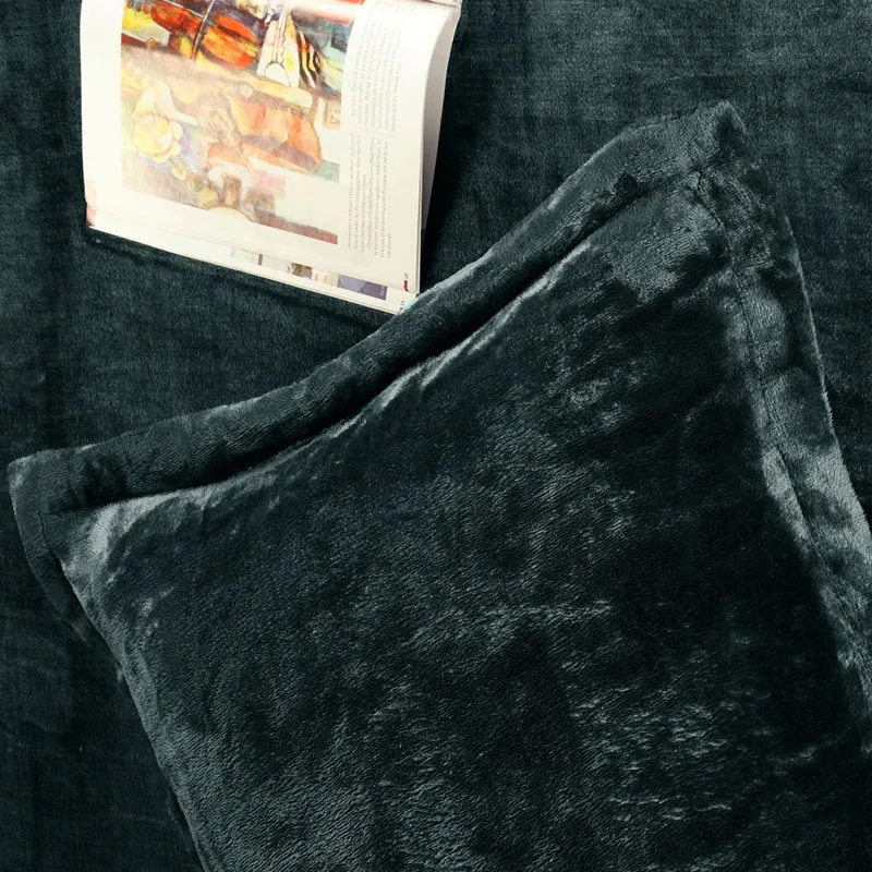 Casselle Velvet Bedsheet (Grey) - 300 GSM media 8