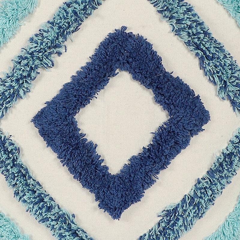 Blue Bath Tufted Cushion Cover media 4