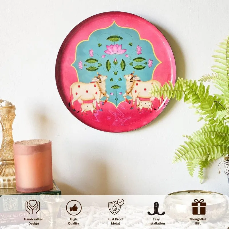 Pichwai Charms Wall Plate media 4