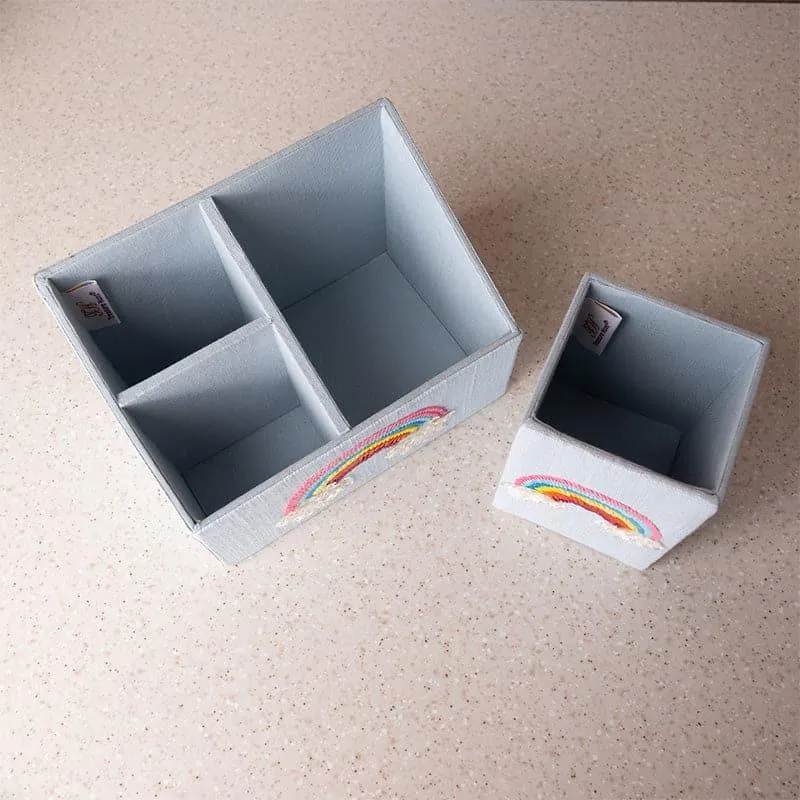 Hue Harmony Stationery Holder (Rainbow Collection) - Set Of Two media 3