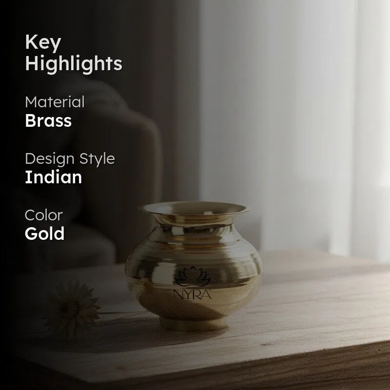 Karwa Brass Lota - 600 ML media 2