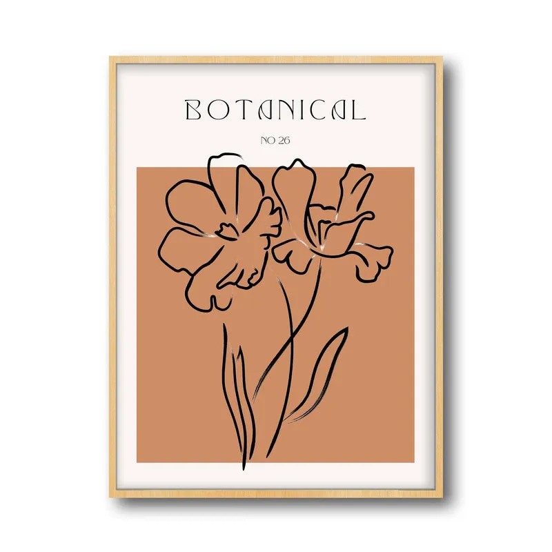 Fleuris Canvas Wall Painting With Brown Frame media 3