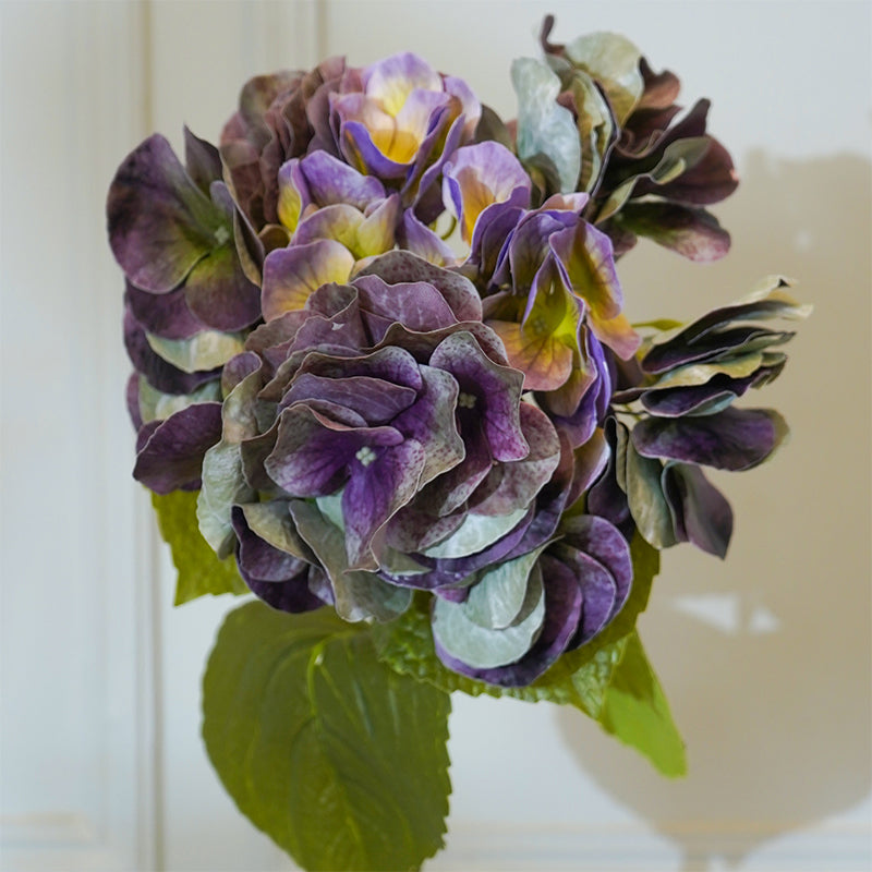 Faux Autumn Hydrangea Flower Stick (Violet) - 25 CM media 4