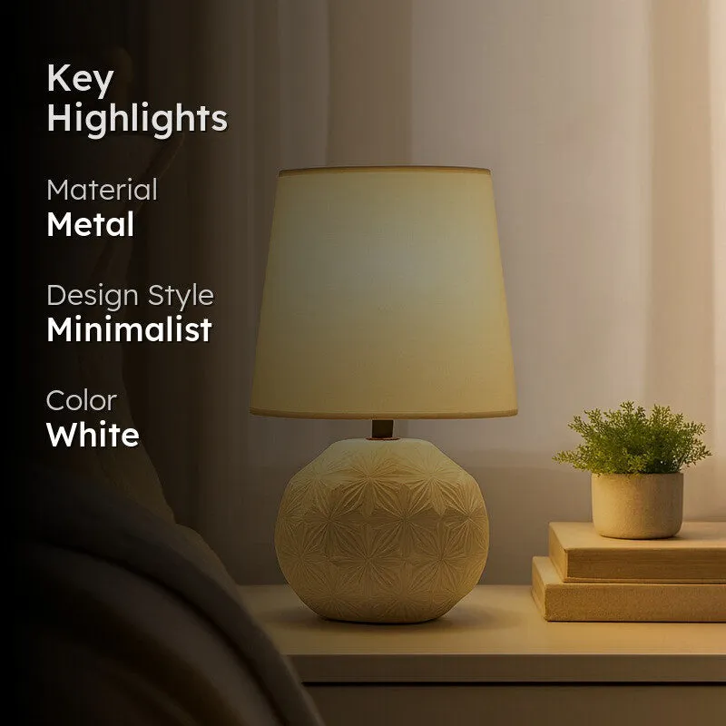 Pearl Light Metal Table Lamp - White media 2