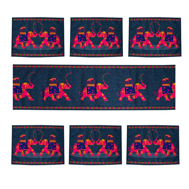 Regal Tusker Table Runner & Placemat - Seven Piece Set media 3