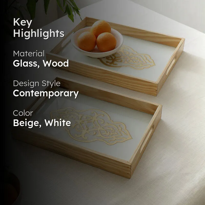Pied Serving Tray - Set Of Two media 2