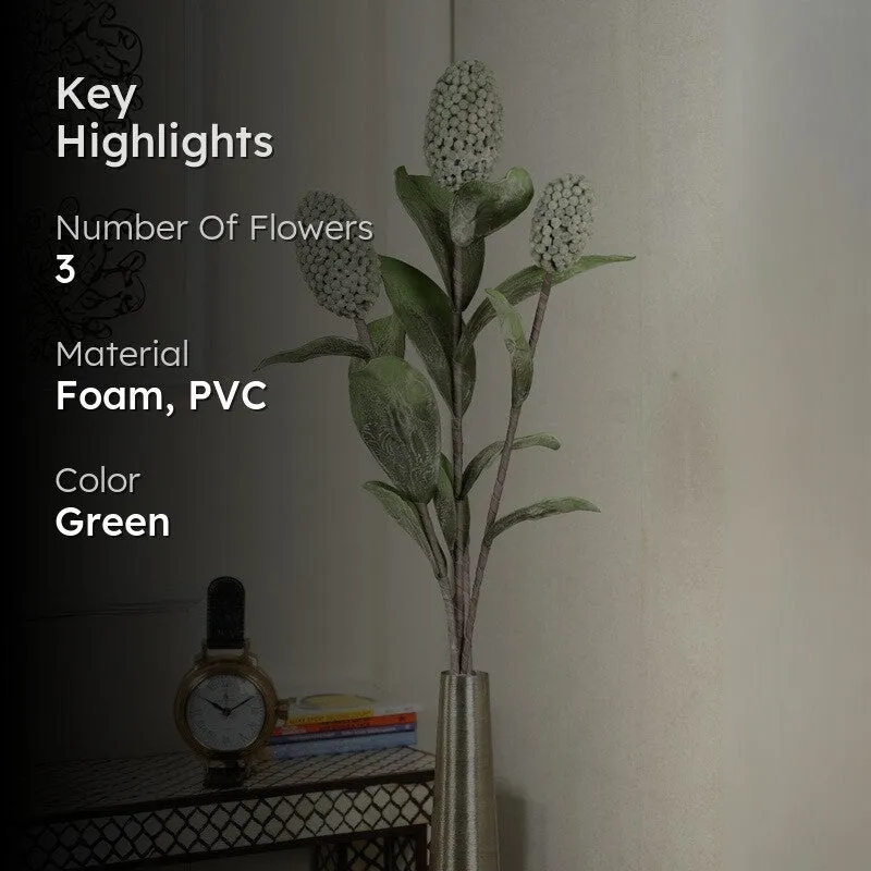 Decorative Artificial Corn Stalk Flower - Green media 2