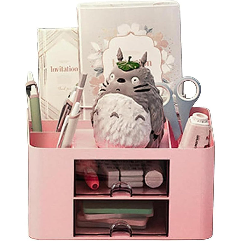Space Ace Plastic Desk Organiser - Pink media 3