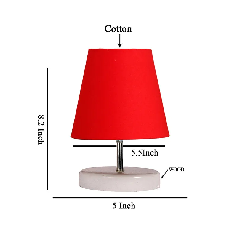 Vero Fabric Table Lamp - Red,White media 5