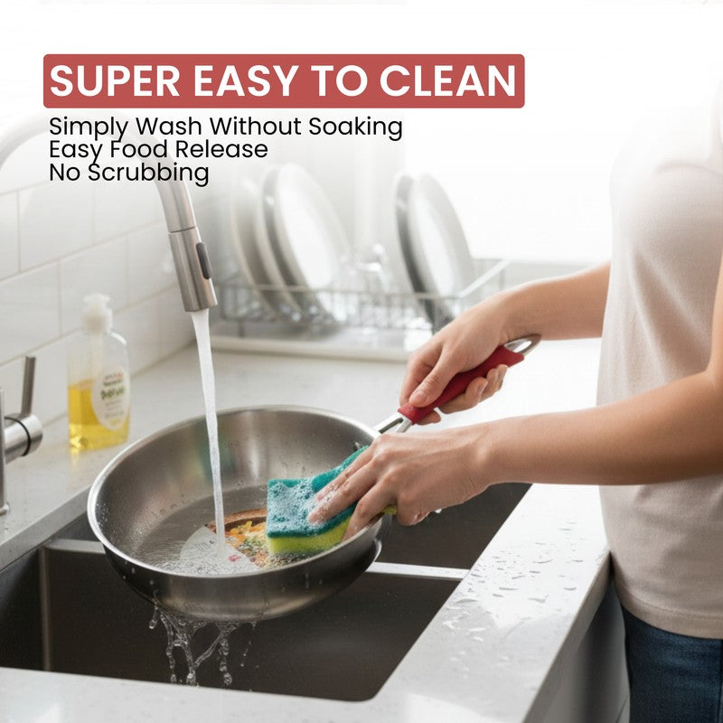 Salford Triply Frying Pan with Lid (2800 mL) - 24 CM media 5
