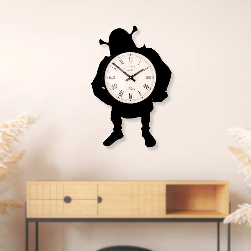 Shrek Steel Analog Wall Clock - Black media 3