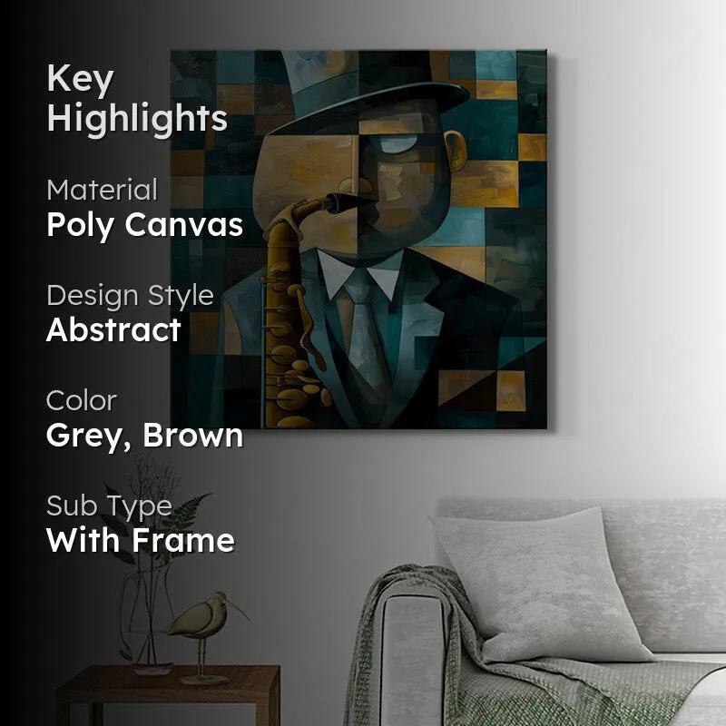 Jazz Musician Wall Painting media 2
