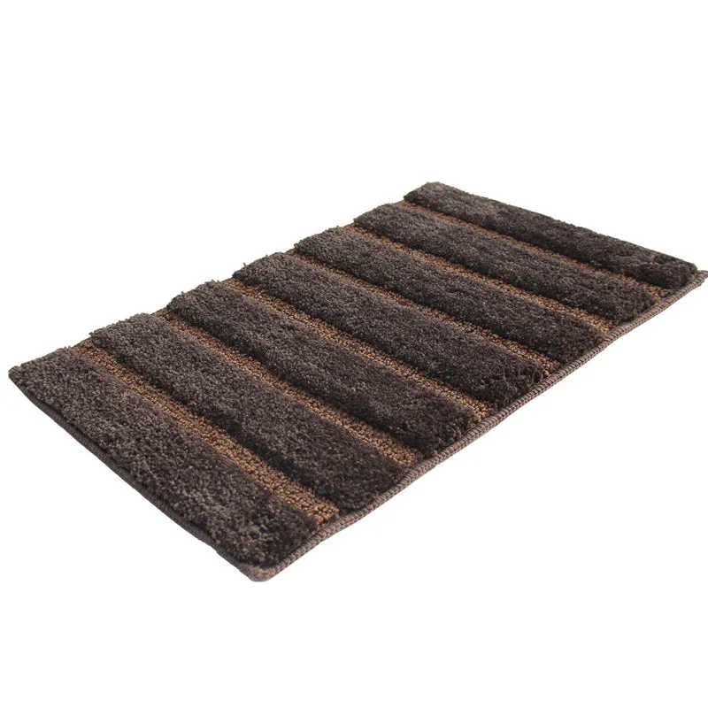 Ridge Soft Microfiber Bath Mat - Brown media 3