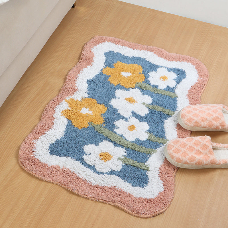 Flower Fields Poly Cotton Bath Mat media 3