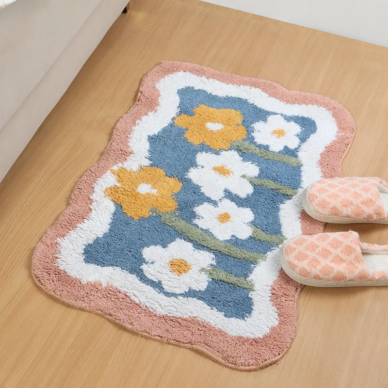 Flower Fields Poly Cotton Bath Mat media 3