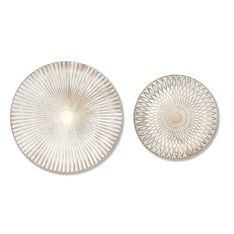 Sinoya Decorative MDF Wall Plates (White) - Set Of Two media 3
